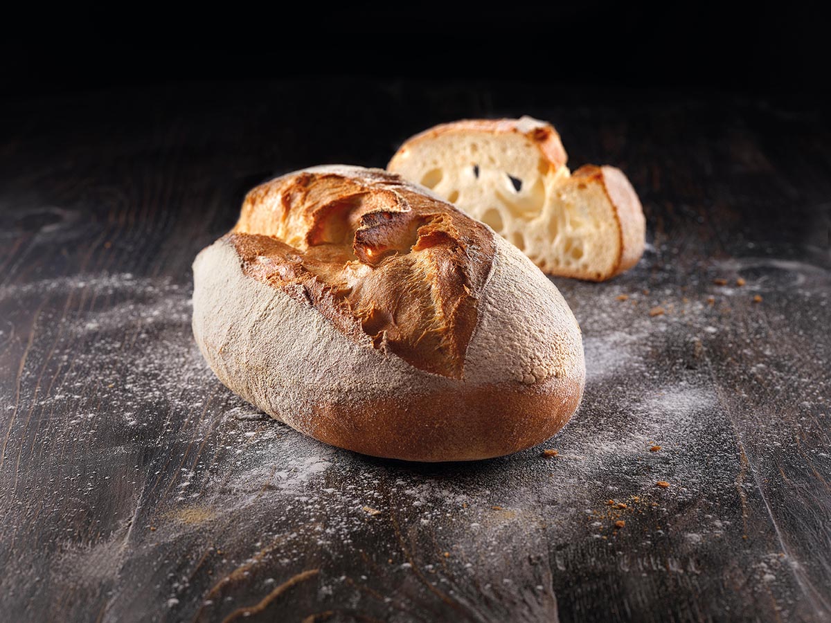 Ricetta per Pane con farina di grano duro e lievito madre senza lievito  compresso - Agivega